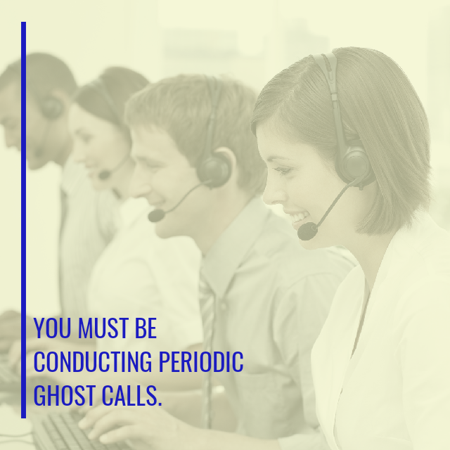 Improve client intake - Conducting periodic Ghost call 